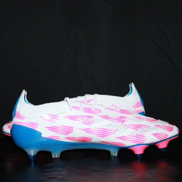 Adidas Predator Elite SG Soccer Cleats Reemergence Pack Men's 10 Pink/Blue - Picture 3 of 7